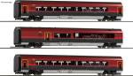 Saxonia 120302 - 3er Set Railjet mit Beleuchtung der ÖBB